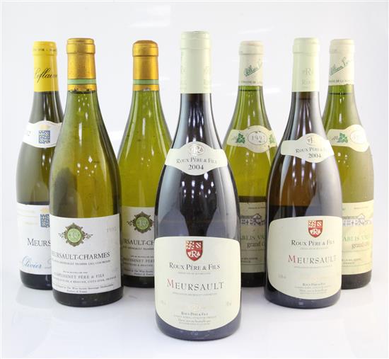 An eight bottle white burgundy assortment